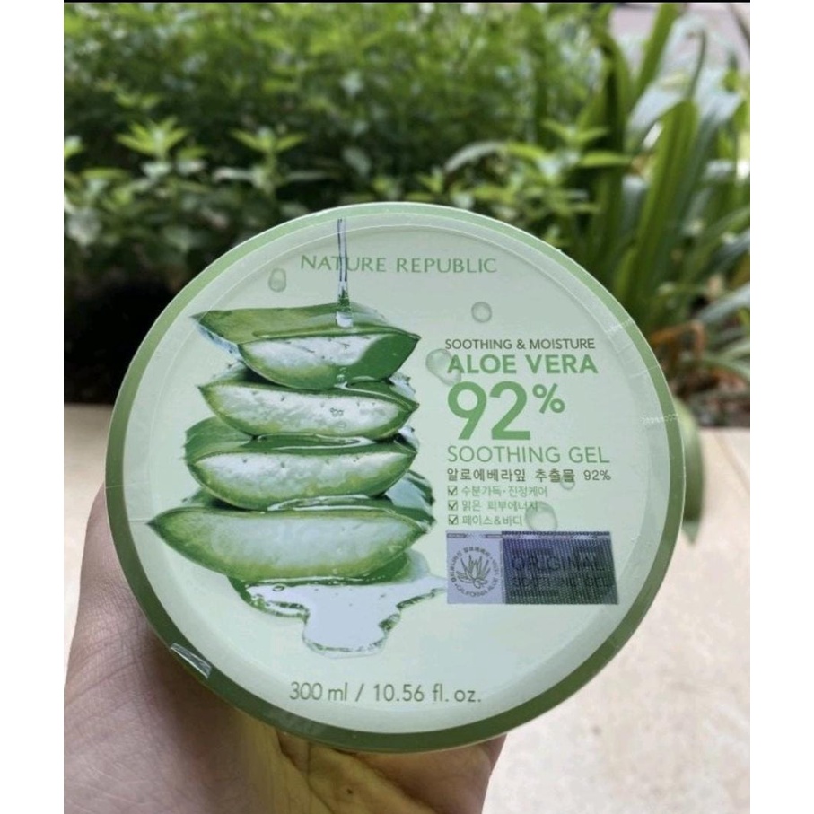 Jual Nature Republic Aloe Vera Original 92 Soothing Gel 300ml Shopee