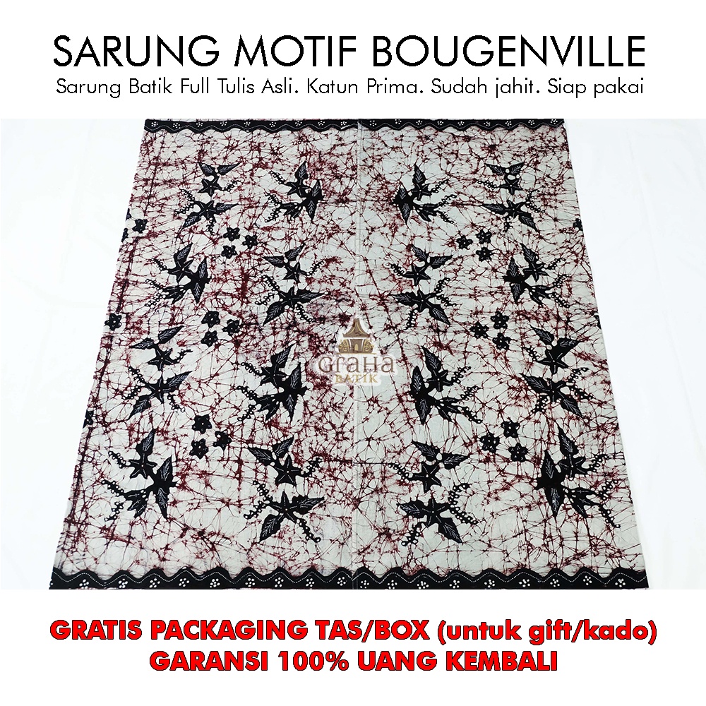 Jual Sarung Batik Tulis Asli Bakaran Pria Wanita Dewasa Katun Premium