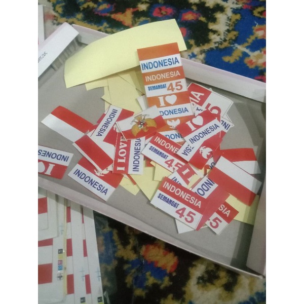 Jual Stiker Pipi Bendera Merah Putih Isi 50pcs Shopee Indonesia