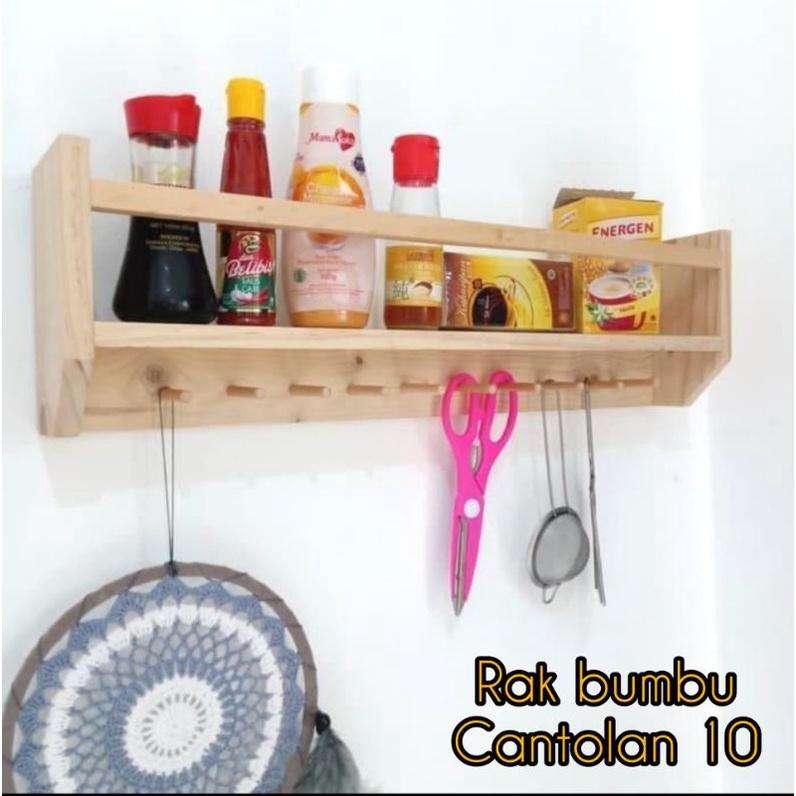 Jual Rak Bumbu Capstock Serbaguna Rak Bumbu Cantolan 10 Rak Gantung Rak