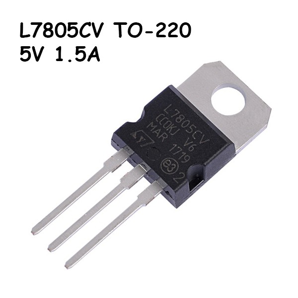 Jual L7805 L7805CV LM7805 LM 7805 TO 220 Positive Voltage Regulator 5V