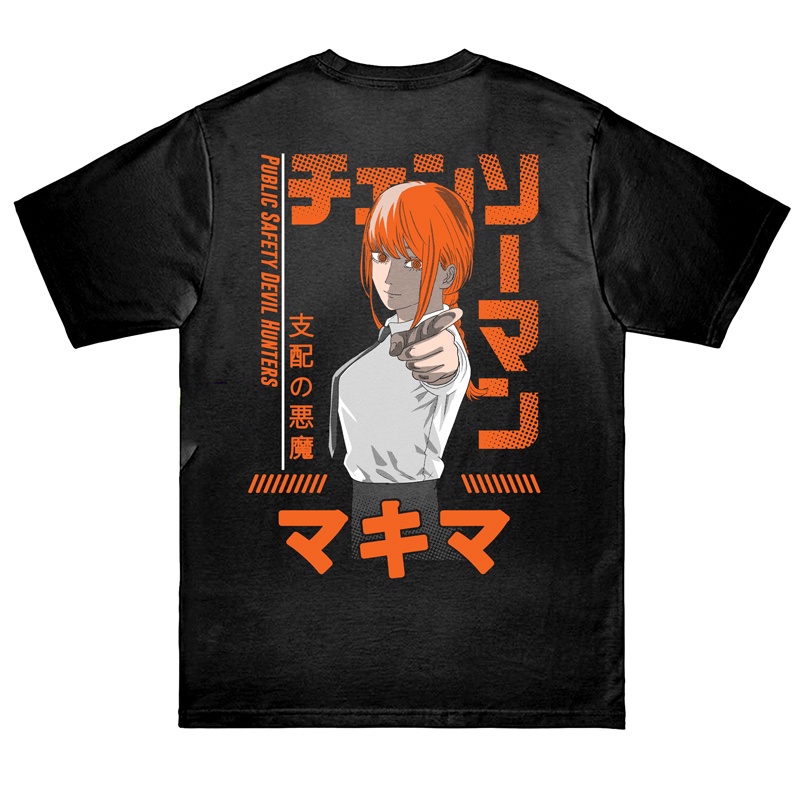 Jual Kaos Anime Distro Makima Public Safety Devil Hunters Chainsawman