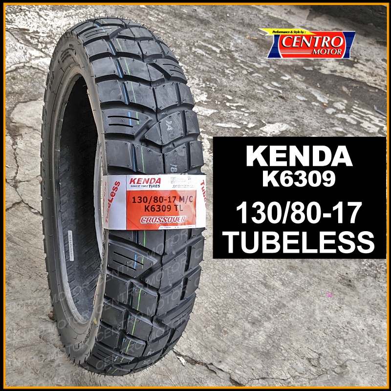 Jual KENDA K6309 130 80 17 BAN TUBELESS DUAL PURPOSE Cocok Untuk Motor