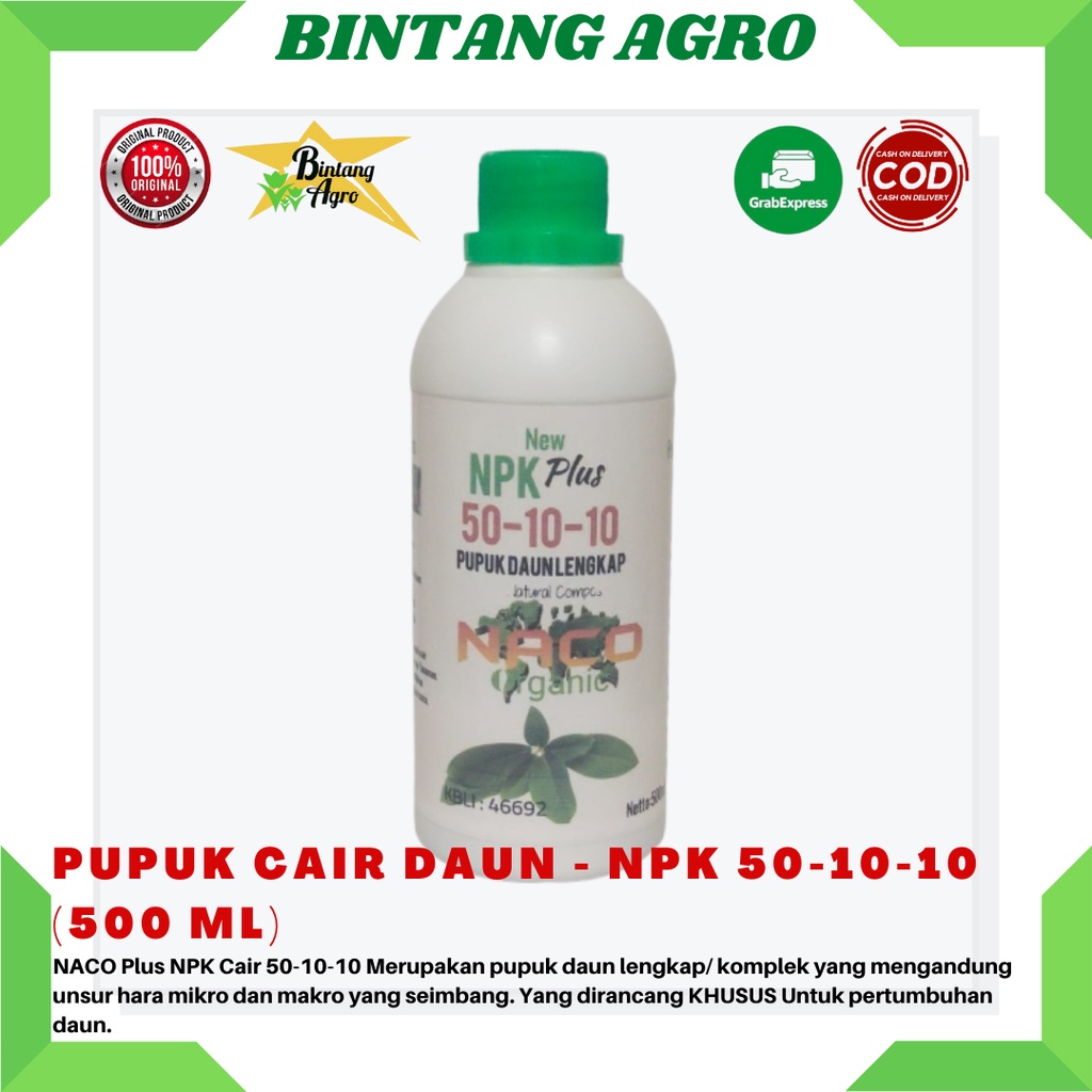 Jual Nacoplus Pupuk Npk Cair Isi Ml Pupuk Daun Lengkap