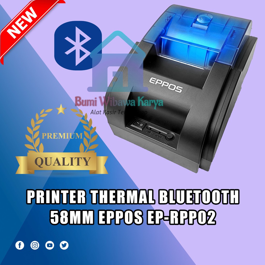 Jual Printer Mini Bluetooth EPPOS EP RPP02 RPP02 Support Moka