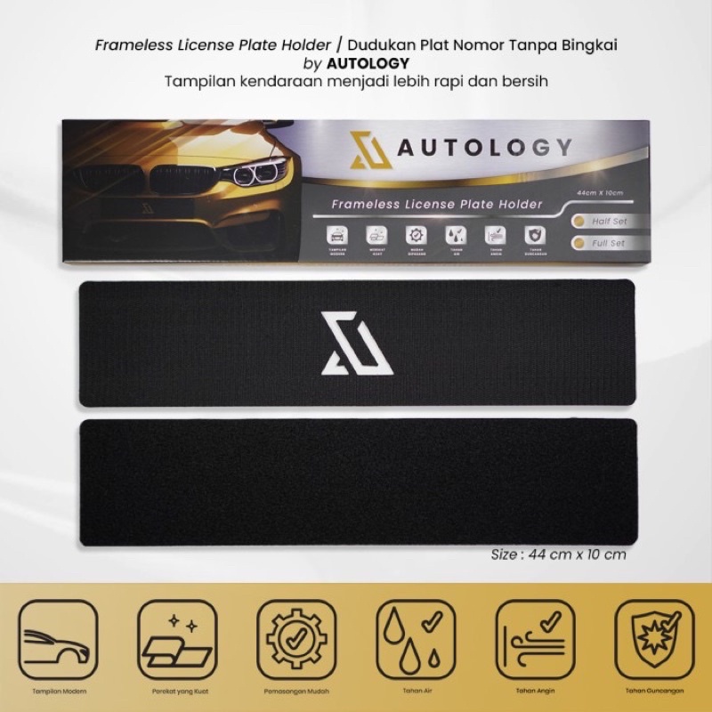 Jual Frameless License Plate Holder Autology Dudukan Plat Nomor