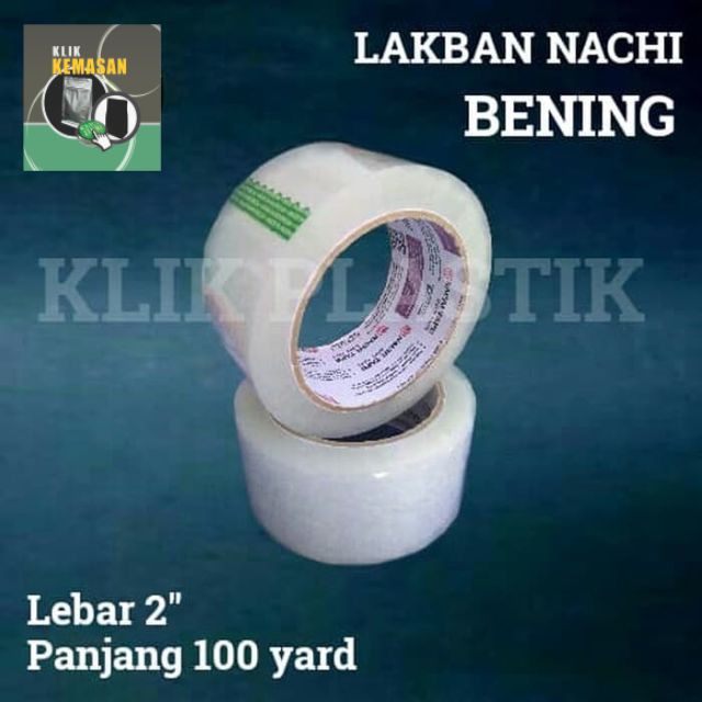 Jual ISOLASI BENING NACHI SELOTIP TAPE LAKBAN NACHI LAKBAN POLOS