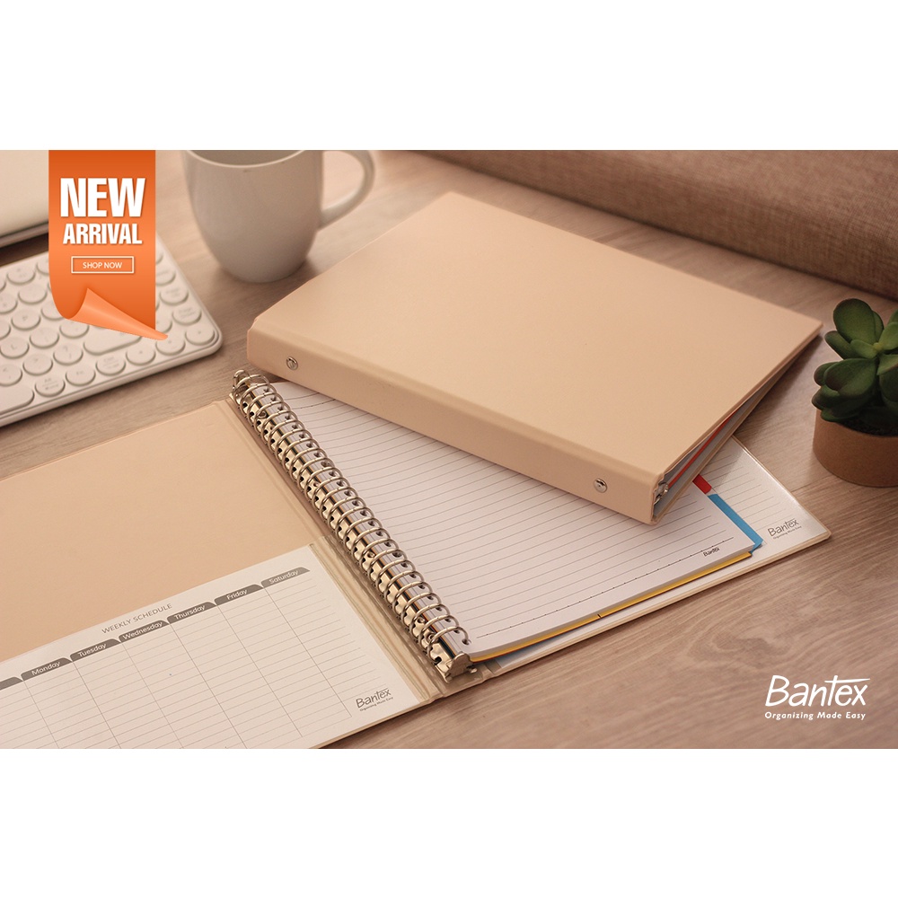 Jual Bantex Binder Note B Ring Besi Loose Leaf Multiring Binder