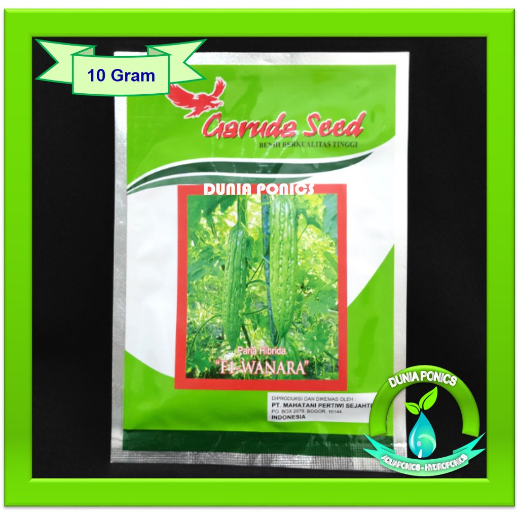 Jual Benih Bibit Paria Pare F1 WANARA Garuda Seed 10 Gram Original Pack