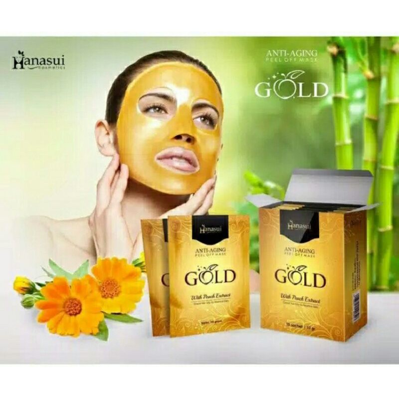 Jual HANASUI NATURGO GOLD LIGHTENING PEEL OFF MASK 10 Gr Shopee Indonesia