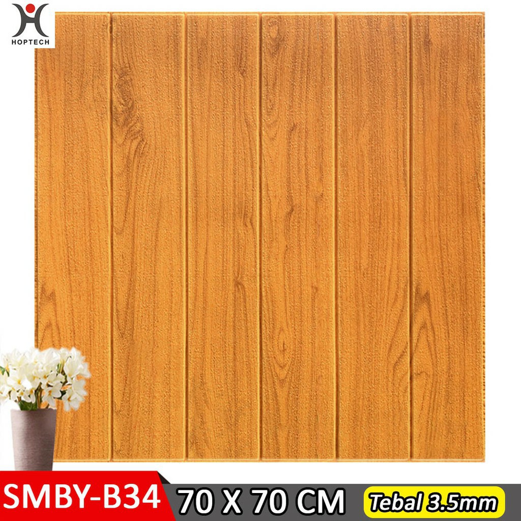 Jual WALLPEDIA Wallpaper Foam Dinding 3d Motif Kayu Wood Dekorasi Kamar