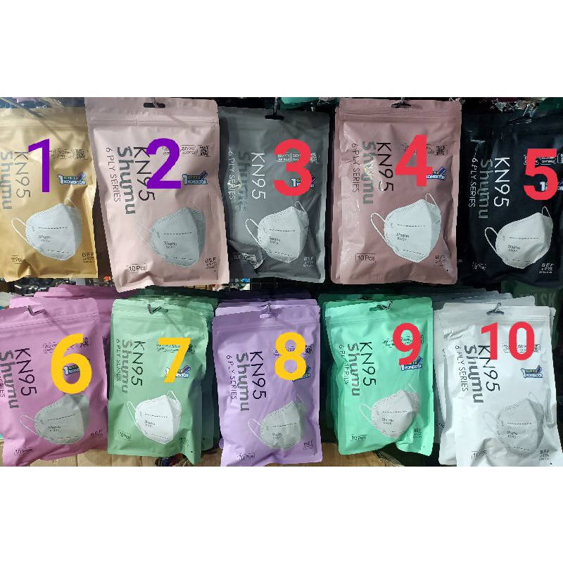 Jual Masker Kn Shumu Lilac Pink Nude Pink Grey Hitam Abu Ungu Hitam