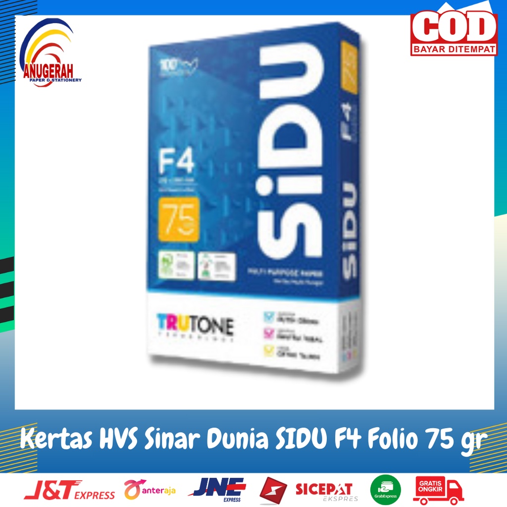 Jual Kertas Hvs Sinar Dunia F Folio Gram Rim Shopee Indonesia