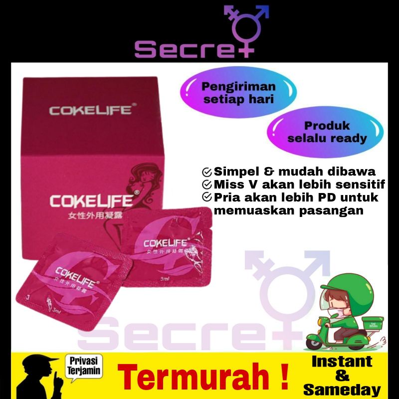 Jual COKELIFE ORGASMIC GEL FOR WOMAN CLITORIS BOOSTER GEL ORI