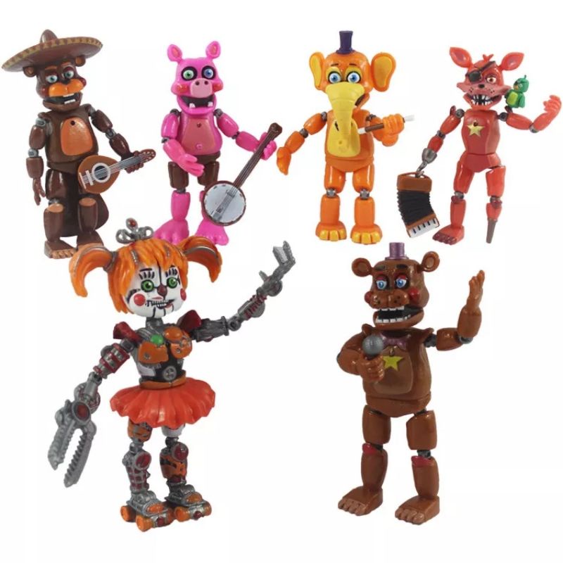 Jual Five Night At Freddy Action Figure Set Isi Pcs Shopee Indonesia