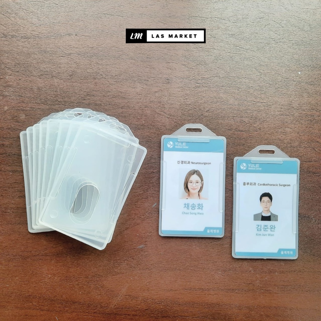 Jual CARD HOLDER TEMPAT ID CARD PLASTIK BENING CASE NAME TAG