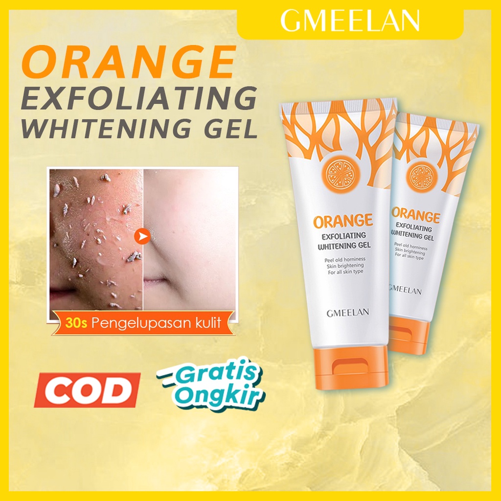 Jual Ready Stok Eksfoliasi Gel Gmeelan Orange Exfoliating Whitening