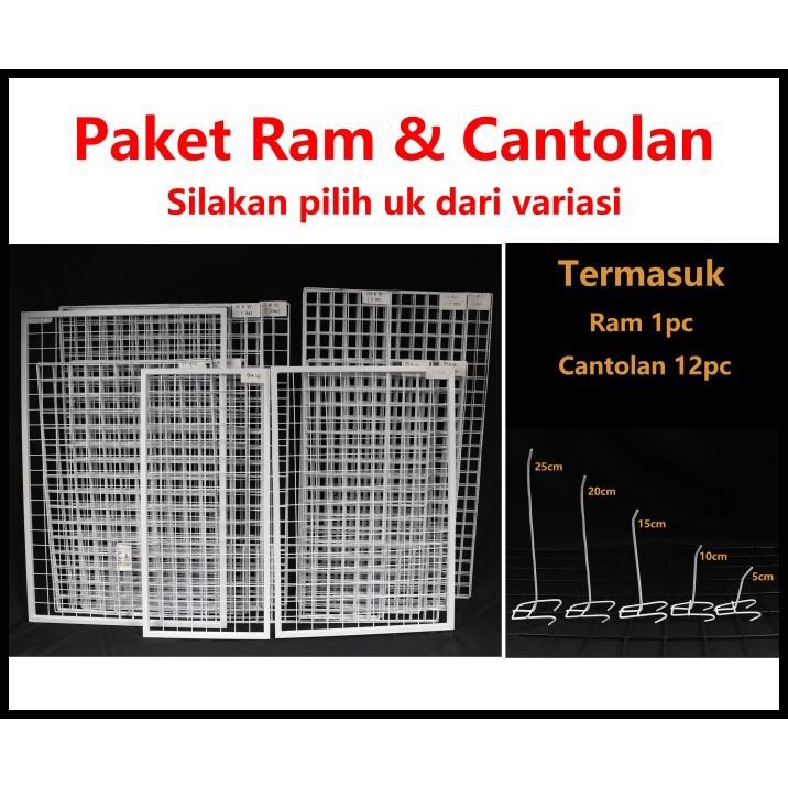 Jual Kawat Ram 120X60Cm Tebal 3Mm Rak Display Aksesoris Hp Rak Gantung