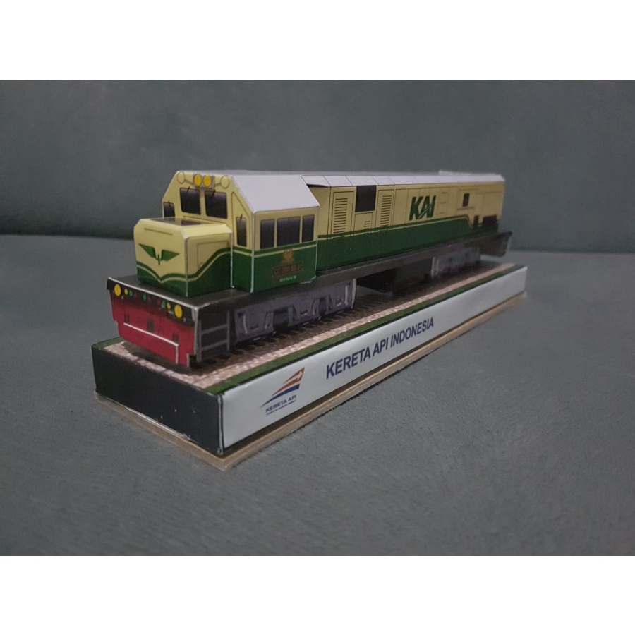 Jual Miniatur Papercraft Kereta Api Kertas CC201 Hijau Shopee Indonesia