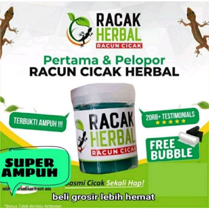 Jual Racun Cicak Kecoa Tokek Herbal Racak Pembasmi Cicak Original Ampuh