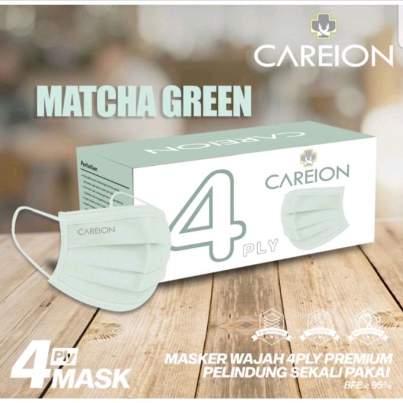 Jual Masker CAREION 4Ply Isi 50pcs 1Box Warna Tali Senada ORIGINAL