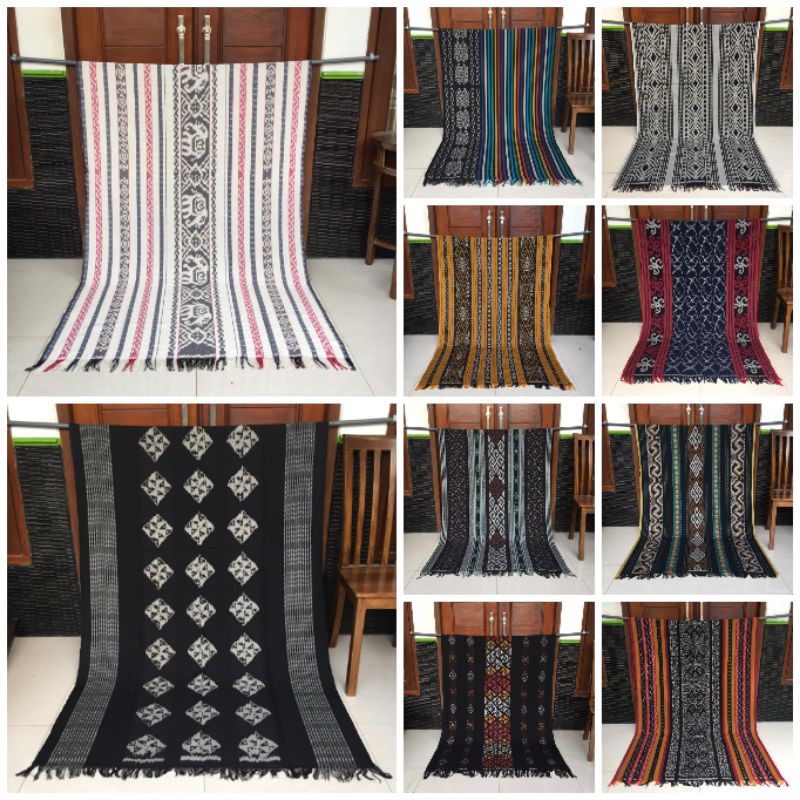 Jual KAIN TENUN ETNIK 20 MOTIF SUMBA LOMBOK NTT TORAJA FLORES DAYAK