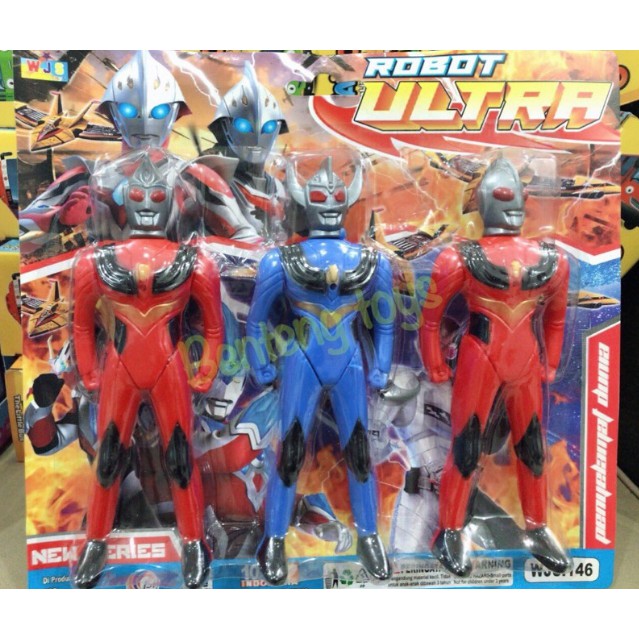 Jual Mainan Robot Robotan Ultraman Ultramen Isi 3 Buah MURAH Shopee