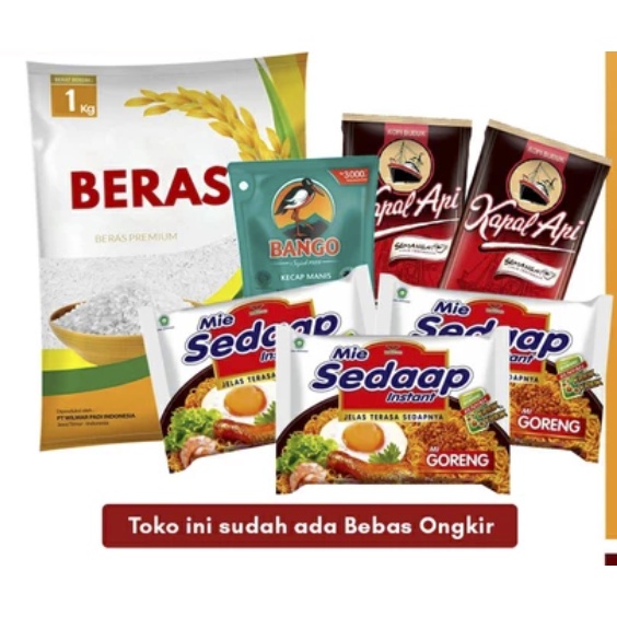 Jual Paket Super Hemat Beras Kg Mie Goreng Pc Kopi Gr Pc