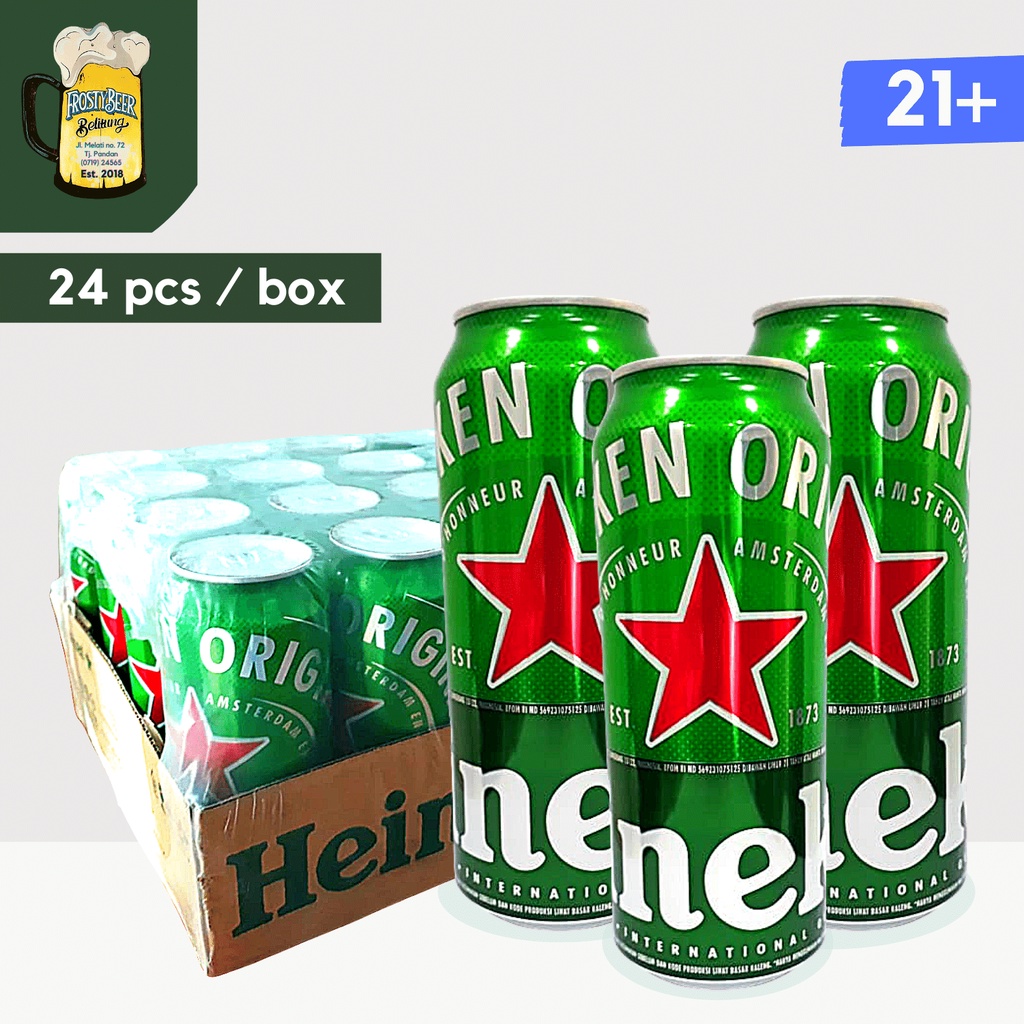 Jual Heineken Beer Can Ml Bir Kaleng Isi Per Box Dus Shopee