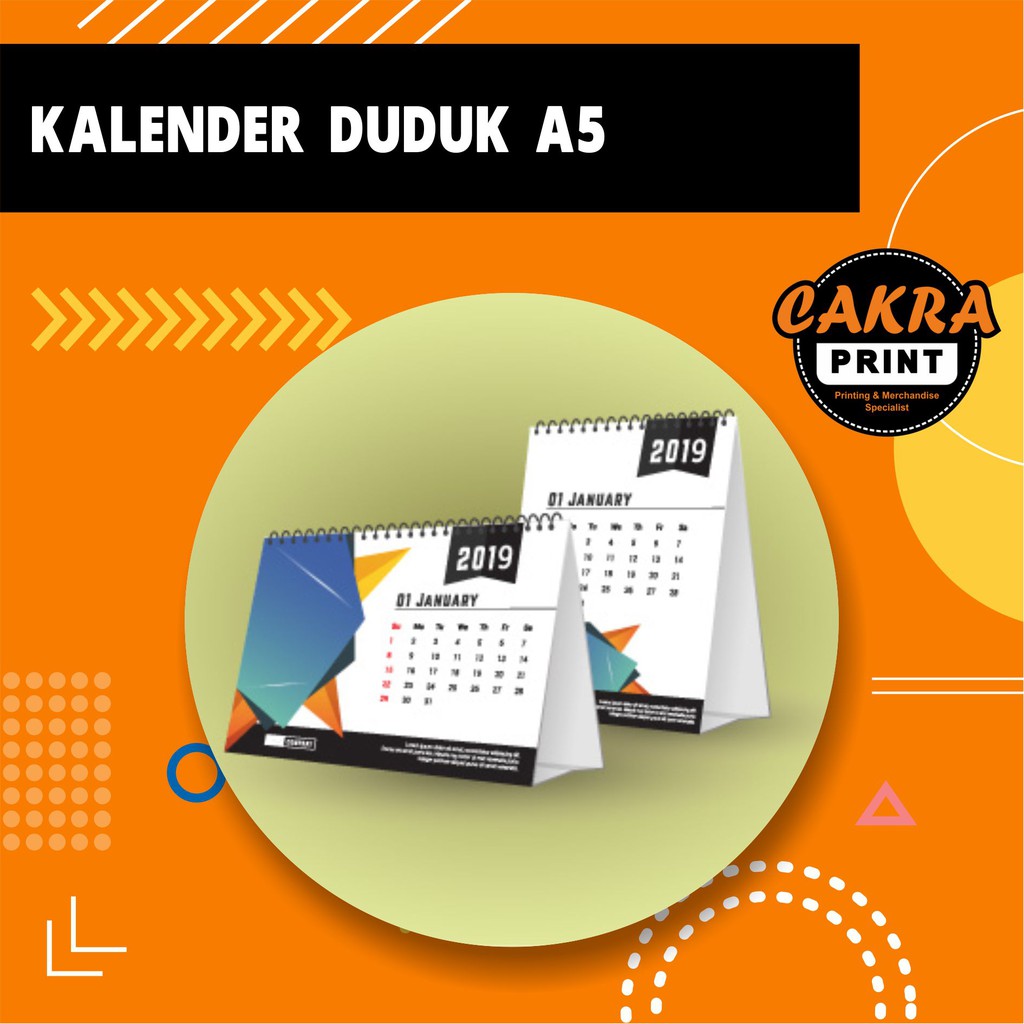 Jual Cetak Kalender Duduk Kalender Meja Promosi Murah Custom Jual