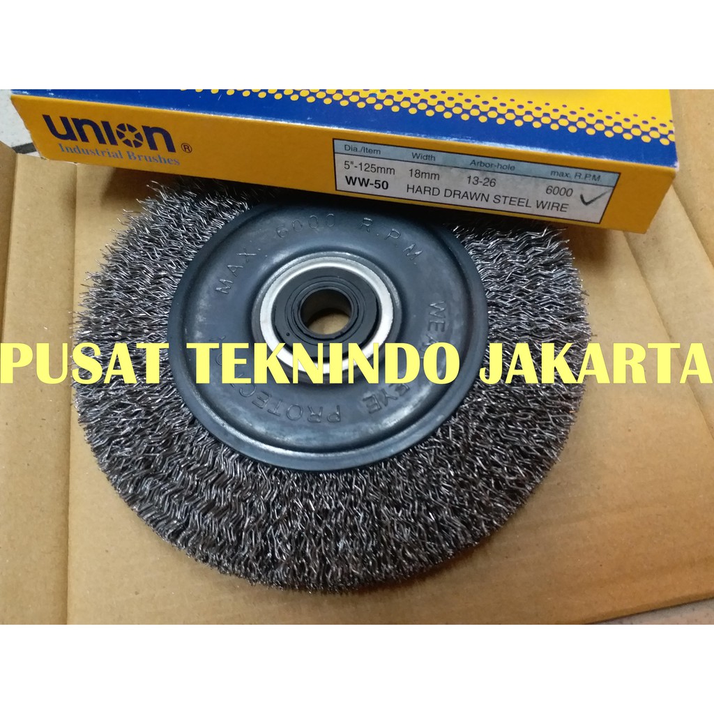 Jual Sikat Kawat Piring Baja Union Ww Mm Steel Wire Wheel