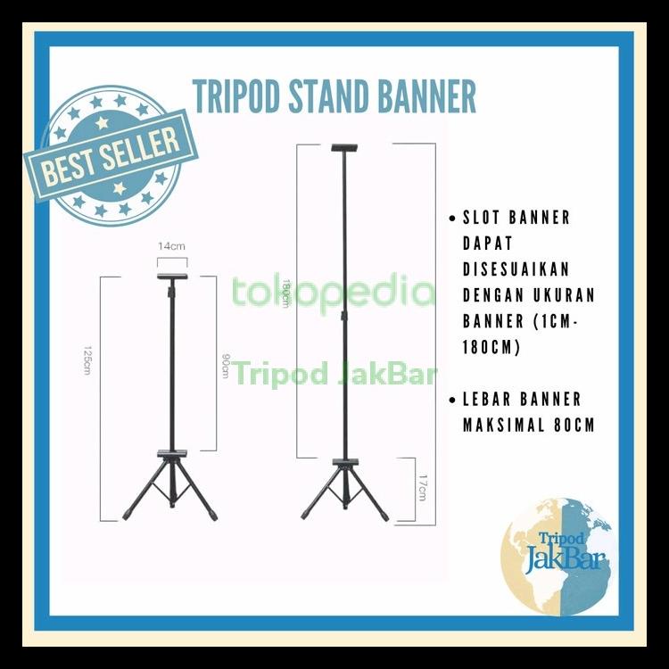 Jual Tripod Stand Banner Display Tiang Iklan Untuk Banner Dan Poster