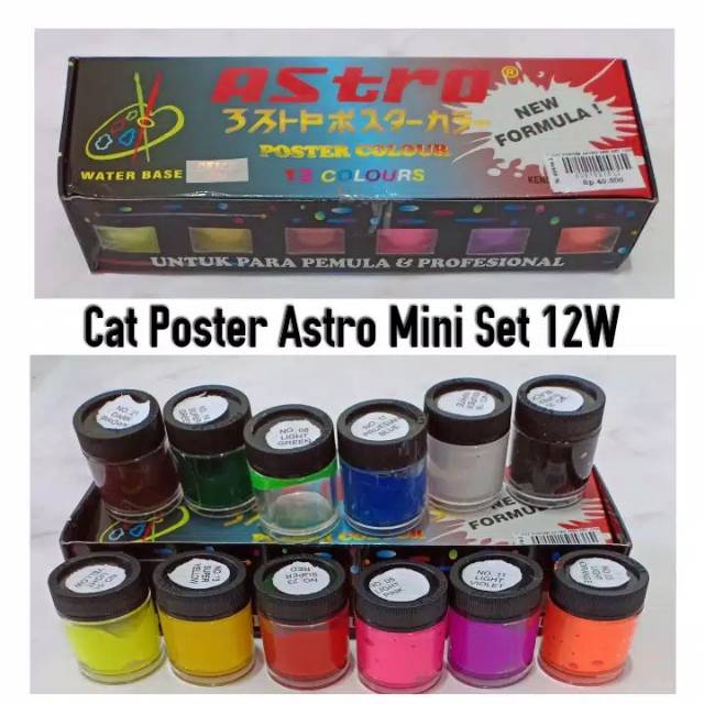 Jual Cat Poster Miniset Warna Astro Shopee Indonesia