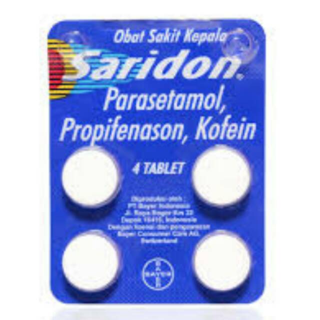 Jual Saridon Obat Sakit Kepala Nyeri Shopee Indonesia