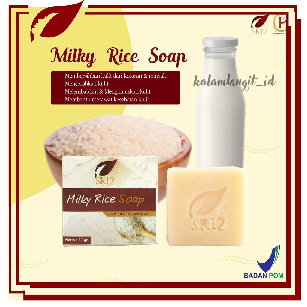 Jual Sr Sabun Beras Susu Original Bpom By Kalamlangit Milky Rice