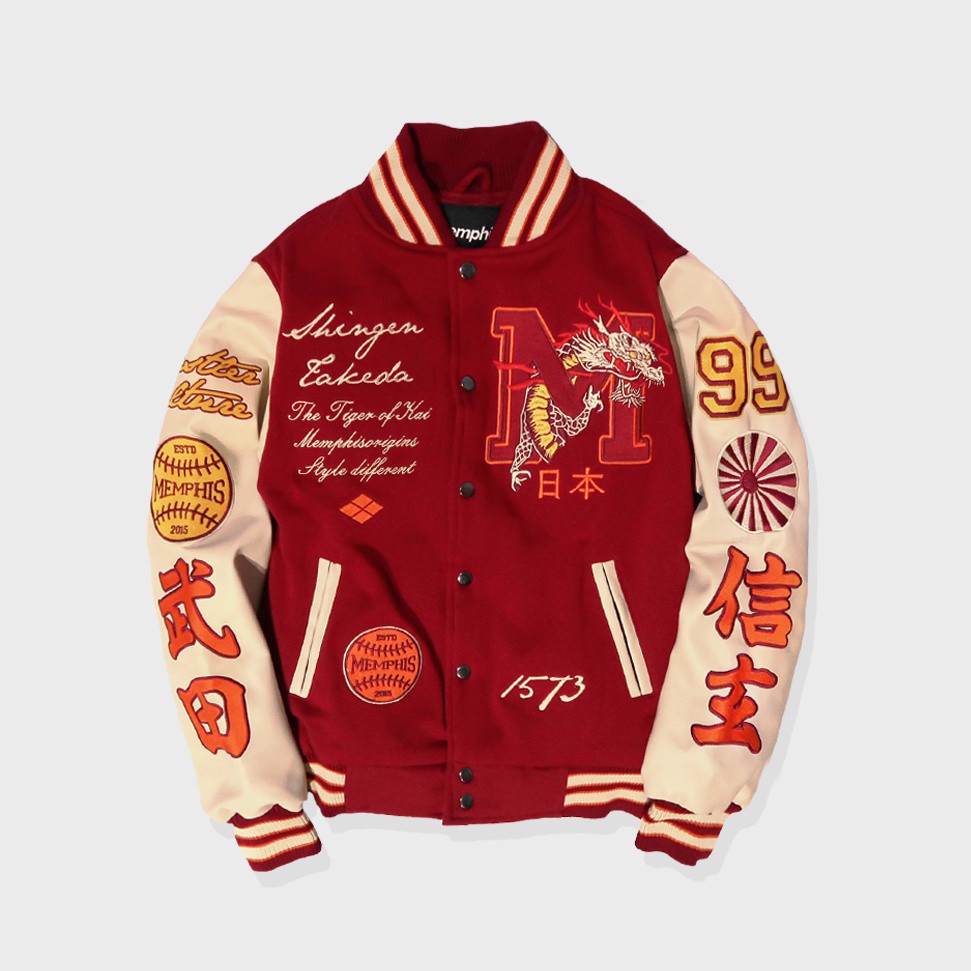 Jual Varsity Jacket Memphisorigins Takeda Shopee Indonesia