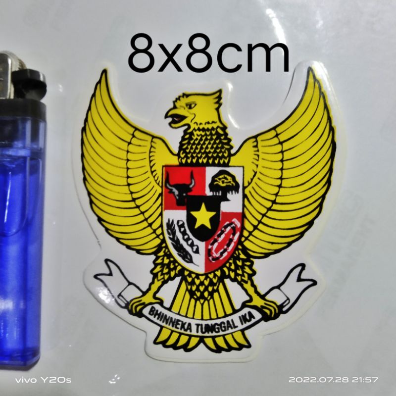 Jual Stiker Garuda Pancasila Kecil Ukuran 6x10cm Shopee Indonesia