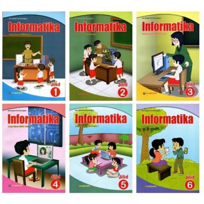 Jual BUKU INFORMATIKA SD MI KELAS 1 2 3 4 5 6 BUKU SISWA K 13 CV ARYA