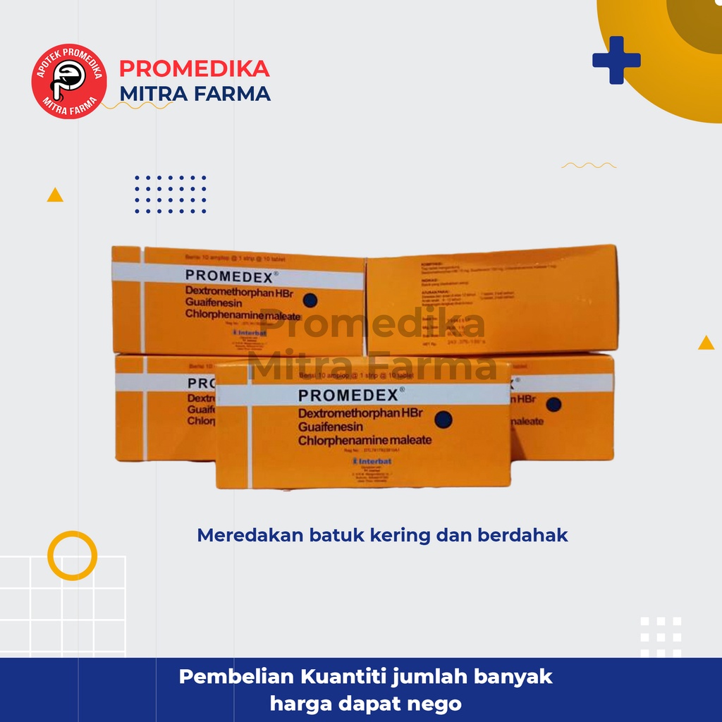 Jual Promedex 10 S Tablet Strip Obat Batuk Kering Dan Berdahak