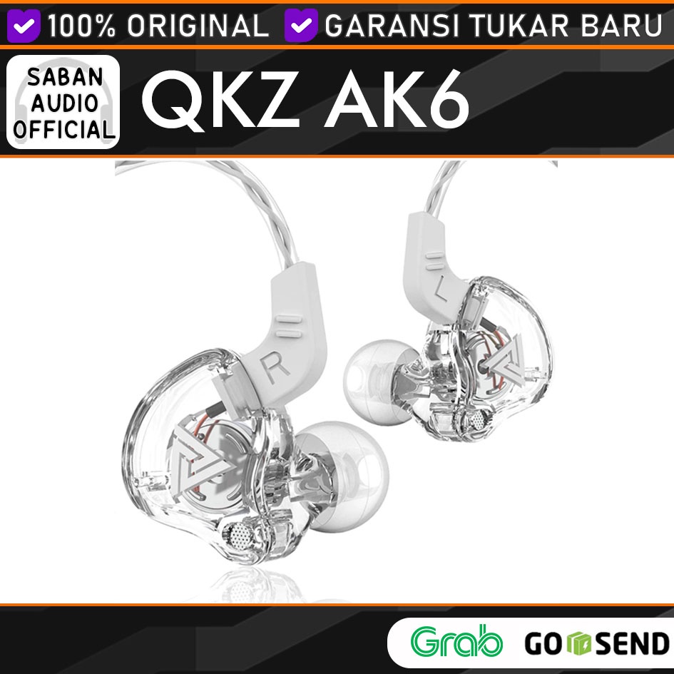 Jual QKZ AK6 Dengan Mic Earphone Sport Dynamic Subwoofer Bass AK6 X