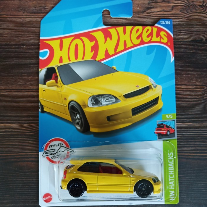 Jual HOT WHEELS HONDA CIVIC TYPE R KUNING EK HW HATCHBACKS Shopee