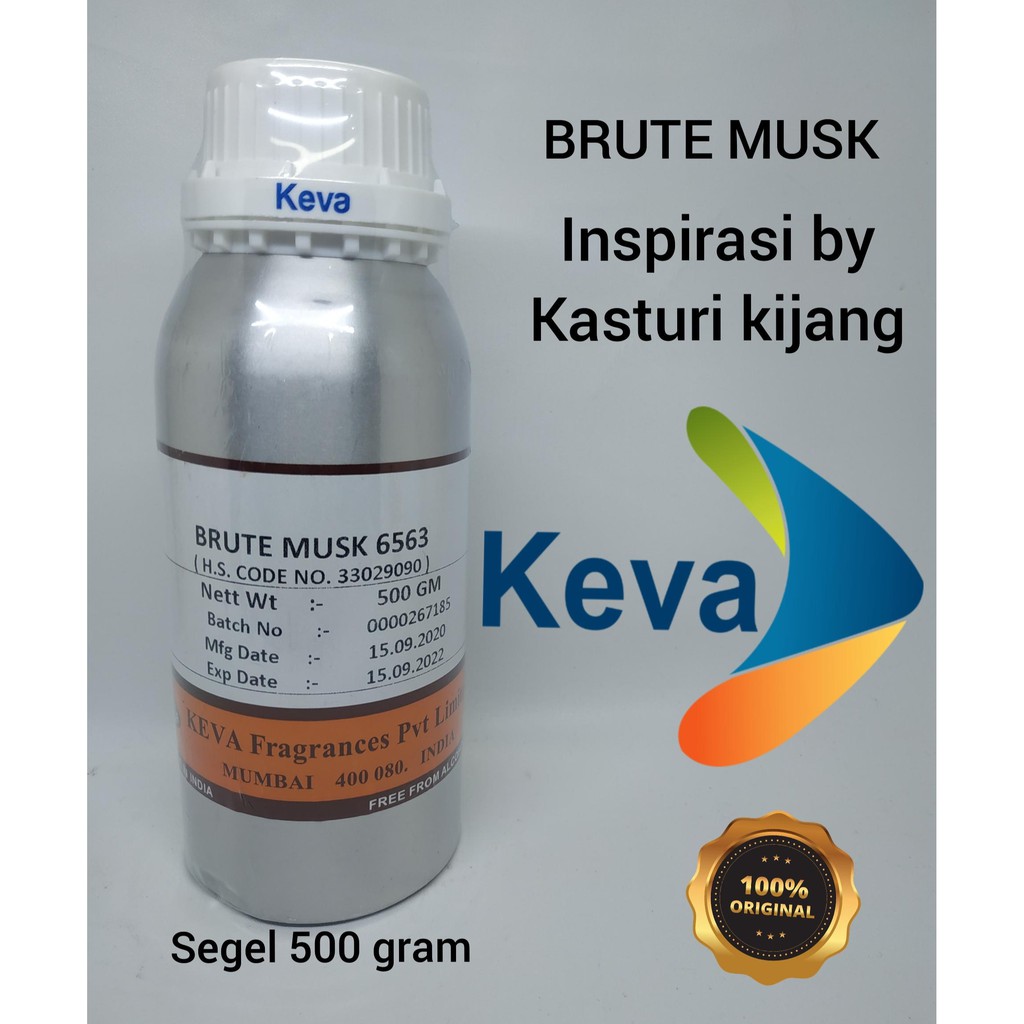 Jual Brute Musk By Keva Bibit Parfum Murni Gram Segel Ori Kasturi