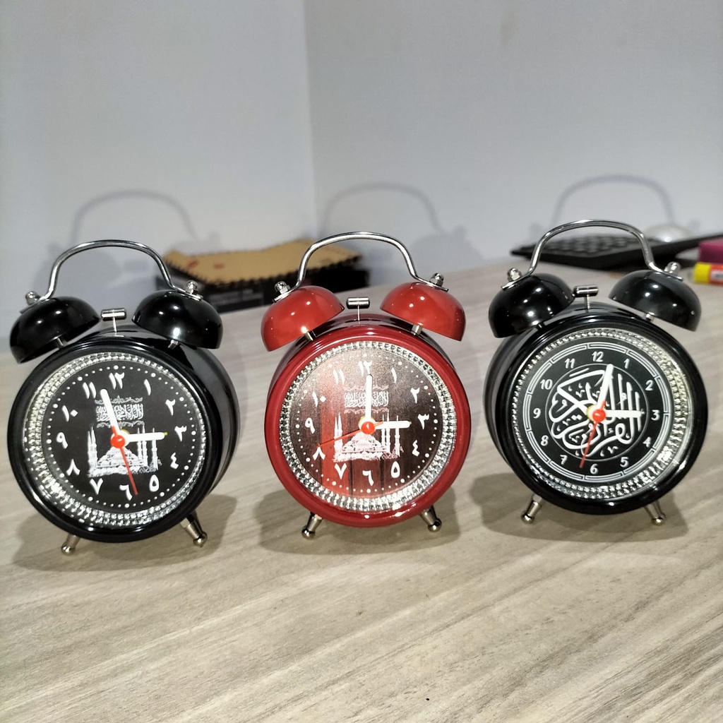 Jual Jam Weker Jam Beker Jam Meja Alarm Islami Kaligrafi