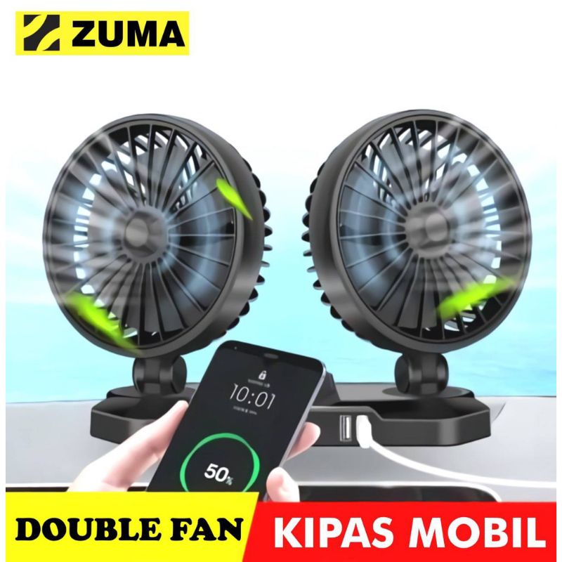 Jual Kipas Angin Mobil V V Double Fan Shopee Indonesia