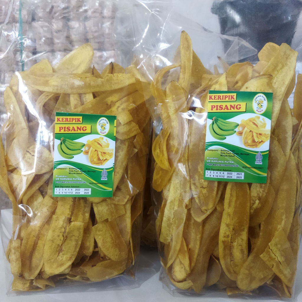 Jual Keripik Pisang Manis Dan Asin Karunia Putra Kemasan 400 Gr