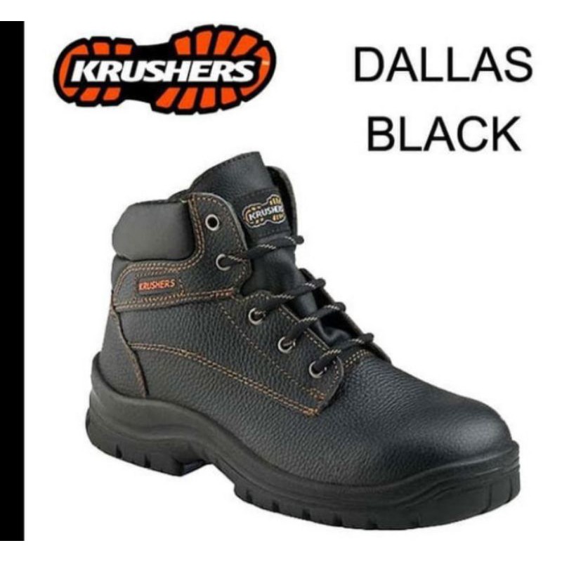 Jual Sepatu Safety Proyek KRUSHERS DALAS BLACK ORIGINAL Shopee Indonesia