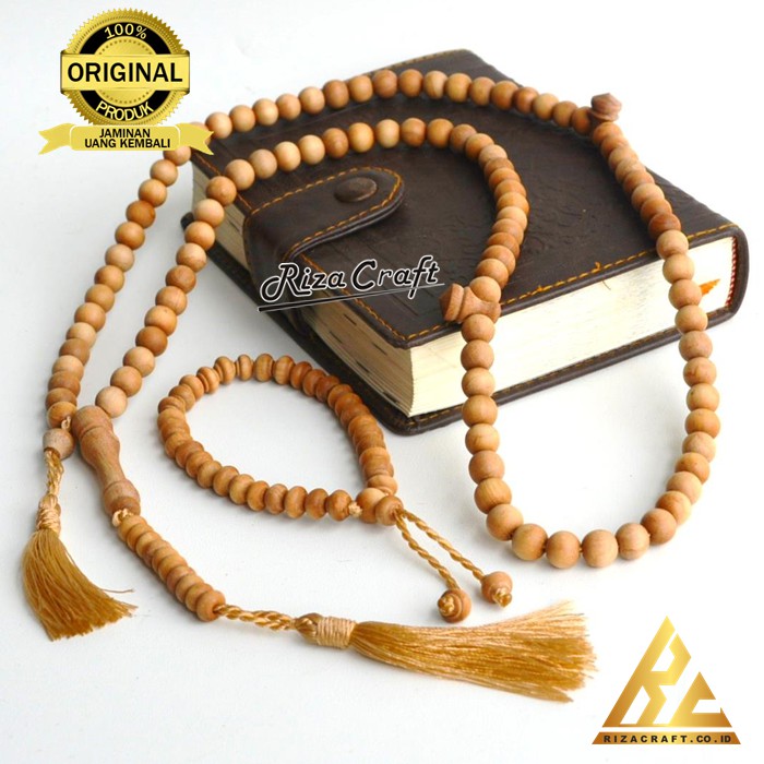 Jual Paket Tasbih Gelang Kayu Cendana Asli Wangi Original Harum Alami