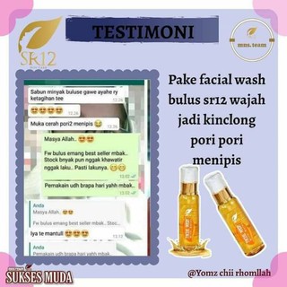 Jual FACIAL WASH WITH BULUS SR12 SABUN CAIR BULUS SR12 Sabun Cuci Muka