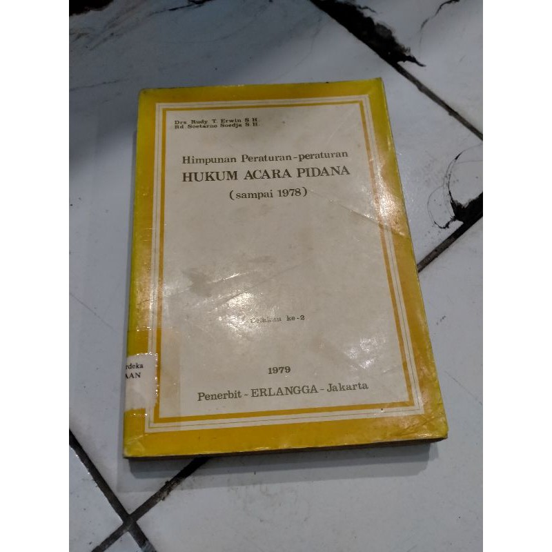 Jual Himpunan Peraturan Peraturan Hukum Acara Pidana Erwin Shopee