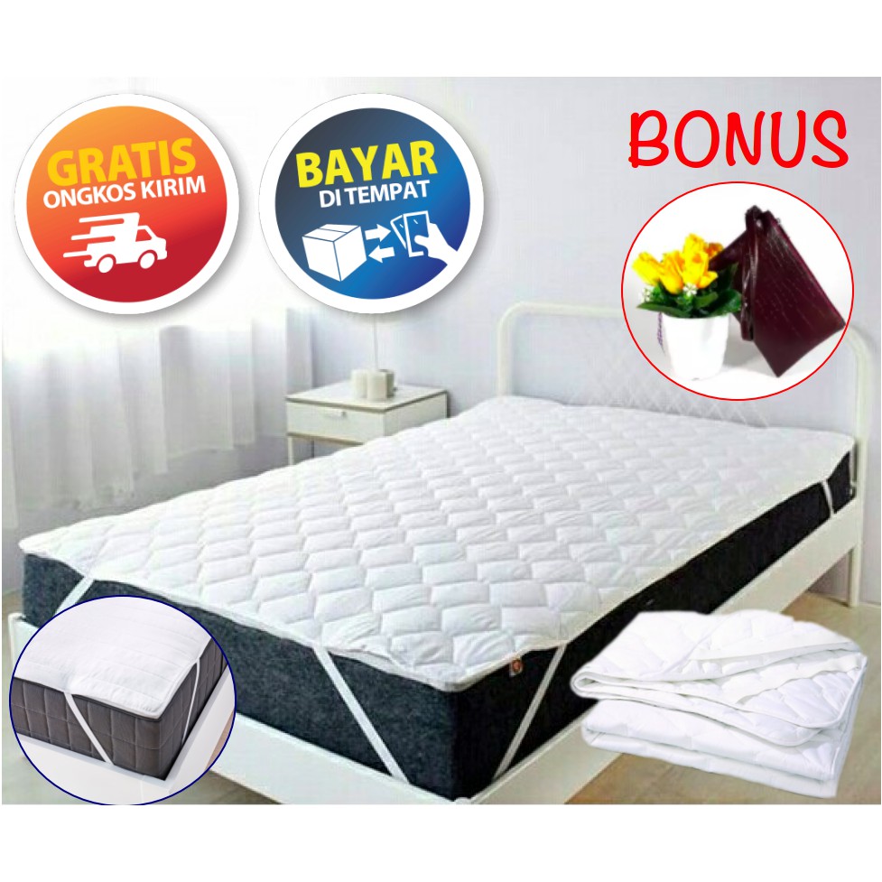 Jual Matras Protektor Pelindung Kasur Springbed Putih Mattras